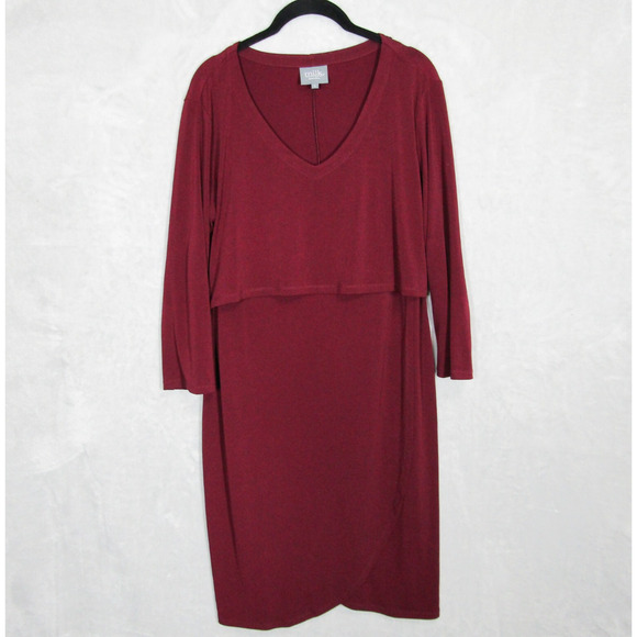 Milk Dresses & Skirts - Milk Nursingwear Dress Womens Large Red Nursing Breastfeeding Front Flap
